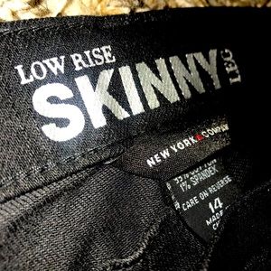 Never Worn Black Skinny Jeans